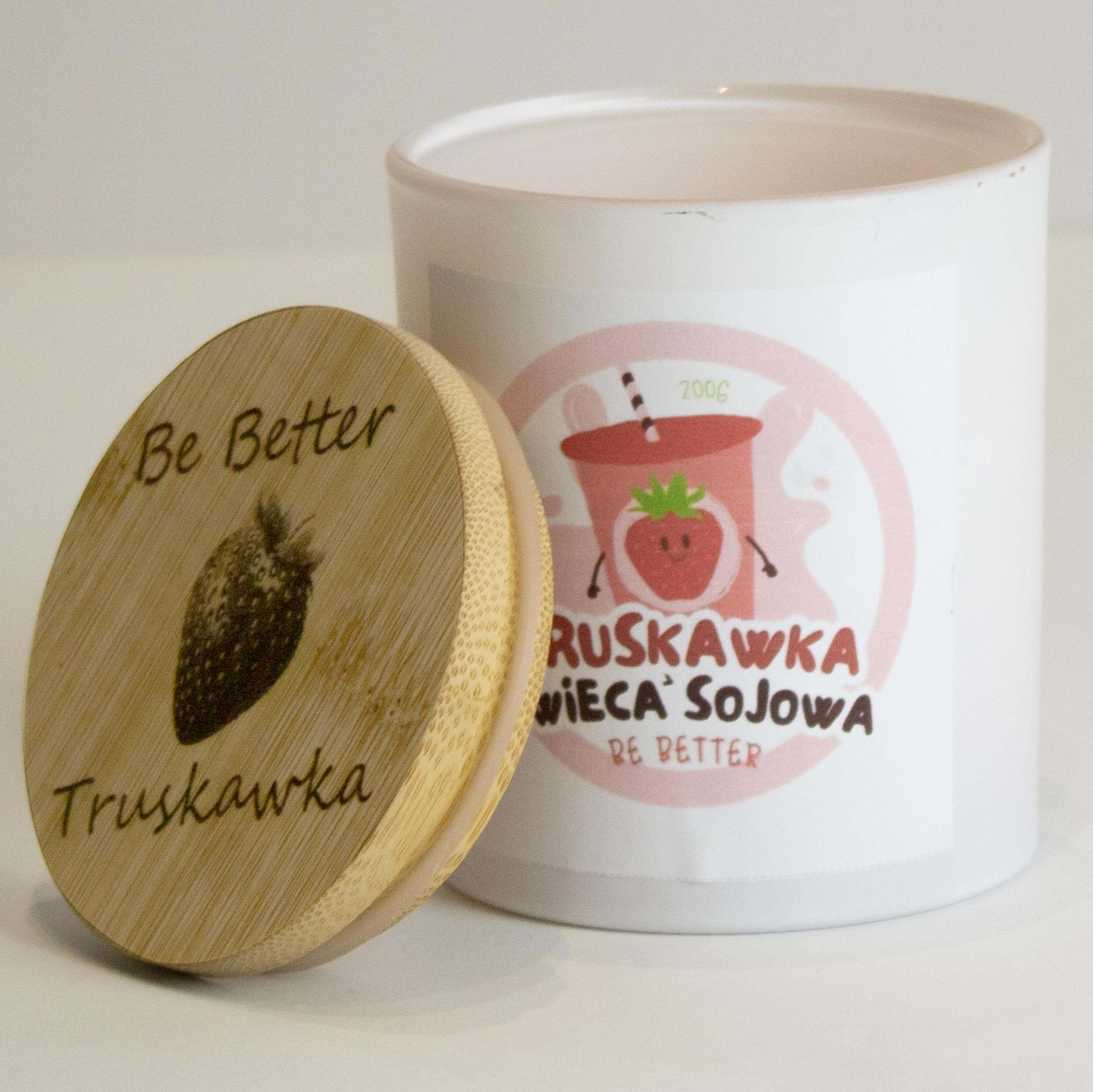 Świeczka zapachowa Truskawka | Świeczki sojowe